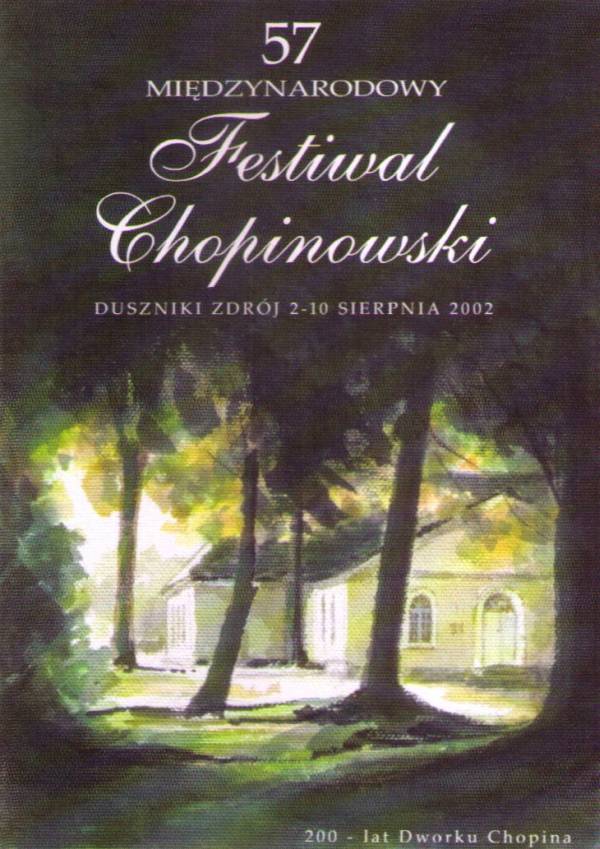 57. Midzynarodowy Festowal Chopinowski w Dusznikach Zdroju (program - pierwsza strona okadki)