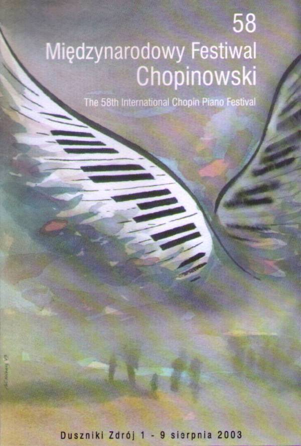 58. Midzynarodowy Festowal Chopinowski w Dusznikach Zdroju (program - pierwsza strona okadki)