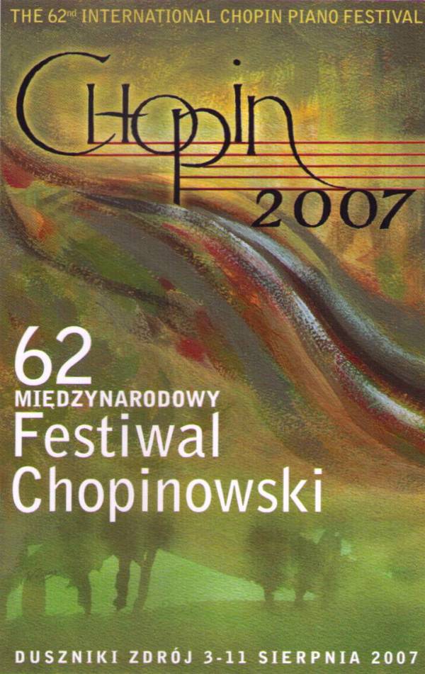 62. Midzynarodowy Festowal Chopinowski w Dusznikach Zdroju (program - pierwsza strona okadki)